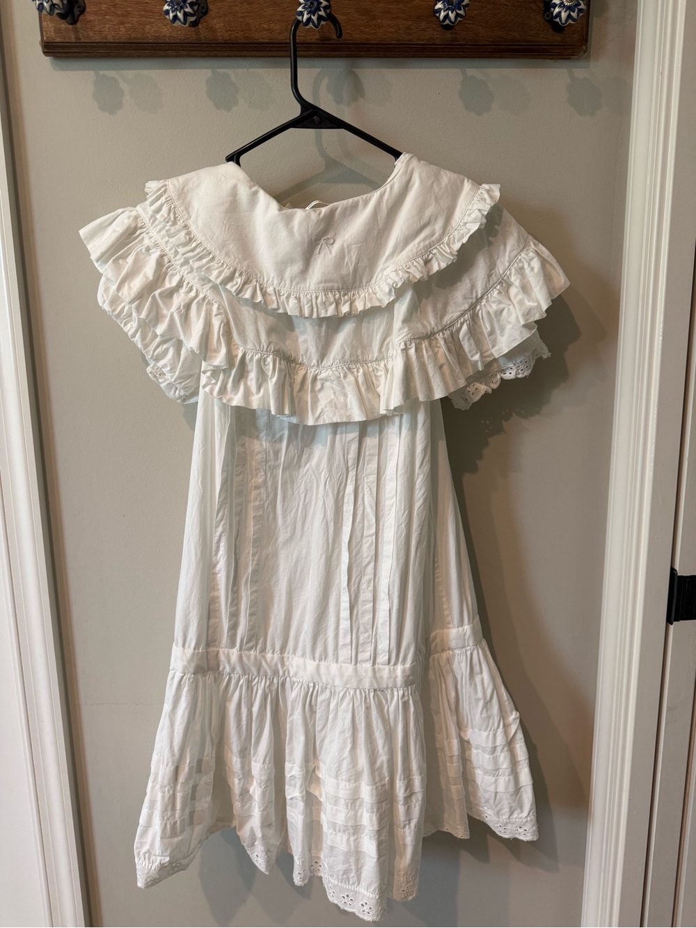 Sandy Liang Toki White Cotton Dress - Picture 4 of 5